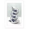 Homeroots Tea Tower Blue 1 White Framed Print Kitchen Wall Art 408105 - alternate 1