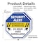 Signmission Security Alert Trespasser Will Be P, 6 inch X 6 inch, Plastic Sign, 2PK OC-P-2PACK-6-186 - alternate 5