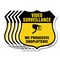 Signmission Video Surveillance Shield Sign We Prosec, 12 inch X 12 inch, Aluminum Metal Sign, 5PK SHI-A-5Pack-12-471 - alternate 1
