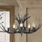 Jonathan Y Eldora 30" 5-Light Rustic Farmhouse Adjustable Resin Antler LED Chandelier, Black JYL6300C - alternate 10