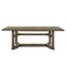 Homeroots 88" Oak Wood Trestle Base Dining Table 631288 - alternate 1