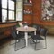 Regency Round Kahlo Breakroom Table W/ 4 Zeng Stack Chairs, 42 in W, 42 in L, Noble Oak TPL42RNDNOCM44BK - alternate 7