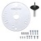 Powertec 6-1/2 in. Universal Router Base Plate with Centering Pin & Cone. Predrilled Holes with Screws 71881N - alternate 1