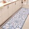 Jonathan Y Flora Abstract Bold Mandala High-Low Cream/Dark Blue 2 ft. x 8 ft. Indoor/Outdoor Runner Rug AMC112D-28 - alternate 4