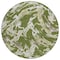 Homeroots 8' Olive Green And Ivory Round Abstract Washable Indoor Outdoor Area Rug 600116 - alternate 6