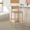 Armen Living Erie Woven Paper Cord and Oak Wood Bar Stool LCERBANAT30 - alternate 5