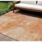 Homeroots 8' X 10' Salmon Peach And Ivory Nautical Washable Indoor Outdoor Area Rug 581746 - alternate 1
