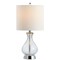 Jonathan Y Playa 21" Metal/Crackled Glass LED Table Lamp, Chrome JYL4035A - alternate 1