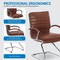 Office Star Products SPX Guest Faux Leather Chair, Saddle SPX23595C-U41 - alternate 6