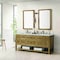 James Martin Vanities Breckenridge 72'' D Vanity, Light Natural Oak w/ Victorian Sil Top w/FreePower Wireless Charger 330-V72-LNO-FVSL - alternate 8