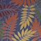 Homeroots 5' X 7' Orange Green And Blue Indoor Outdoor Area Rug 527624 - alternate 5