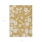 Homeroots 3' X 5' Gold Ivory And Brown Floral Washable Indoor Outdoor Area Rug 599880 - alternate 5