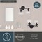 Vaxcel Lander 2 Light Matte Black Bathroom Vanity Wall Fixture with Clear Glass Globes W0431 - alternate 9
