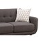 Homeroots 61in Charcoal And Black Loveseat and Toss Pillows 247986 - alternate 6