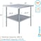 Amgood 36 in. x 36 in. Stainless Steel Table WT-3636-Z - alternate 5