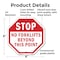 Signmission Stop No Forklifts Beyond This Point, 6 Inch X 6 Inch, Plastic Sign OC-P-6-59 - alternate 7