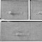 Homeroots 39" Gray and White Steel and Fabric Five Drawer Dresser 470352 - alternate 4