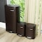 Elama 3Pc 8 Gallon and 1.3 Gallon Stainless Steel Step Trash Bin Set with Slow Close in Matte Bronze EL-H8-30L-3 - alternate 7