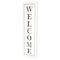 Homeroots 39" X 11" White and Black Welcome Metal Wall Decor 489596 - alternate 5