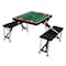 Picnic Time Family Of Brands Washington State Cougars - Football Field - Picnic Table Portable Folding Table, Black 811-00-175-635-0 - alternate 1