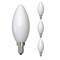 Bulbrite LED Filament, 4 Watt Dimmable B11 Light Bulb, Milky Glass Finish, E12 Base, 4000K, 300 Lumens, 4PK 862309 - alternate 1