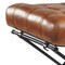 Homeroots 14" Brown Faux Leather Footstool 534108 - alternate 6