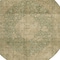 Homeroots 8' Artichoke Green And Beige Round Medallion Washable Indoor Outdoor Area Rug 616444 - alternate 6