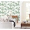 York Wallcoverings Lunaria Silhouette White and Green Wallpaper BL1801 - alternate 3