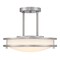 Westinghouse Lauderdale 12in 15W LED Indoor Semi Flush Mount, Color Temp Select, Brushed Nickel, Frosted Acrylic 6136600 - alternate 7