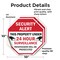 Signmission Security Alert This Property Under, 10 inch X 10 inch, Vinyl Decal, 2PK OC-D-2PACK-10-1 - alternate 4