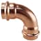 Apollo Elbow, 1 in, Press Fit, 90 deg Angle, Copper, 300 psi Pressure XPRE1 - alternate 1