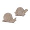 Homeroots Set of Two Brown Polyresin Snail And Turtle Tabletop Sculptures, 2PK 633966 - alternate 1