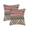 Homeroots Set of Two Gray Chevron Cotton Throw Pillow, 2PK 554581 - alternate 4