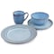 Gibson Elite Mendocino 16 Piece Stoneware Dinnerware Set in Blue 130929.16 - alternate 7