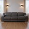 Homeroots 103" Dark Gray Italian Leather Reclining USB Sofa 632875 - alternate 12