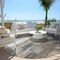 Homeroots 8' Taupe And Gray Round Abstract Washable Indoor Outdoor Area Rug 563615 - alternate 5