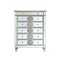 Homeroots 21" X 44" X 56" Mirrored Wood Chest 347080 - alternate 1