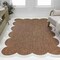 Jonathan Y Alice Classic Cottage Two-Tone Scalloped Terra/Cream 4 ft. x 6 ft. Indoor/Outdoor Shaped Area Rug SHP103C-4 - alternate 7