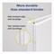 Avery Durable View Binder with DuraHinge and EZD Rings, 3 Rings, 1" Capacity, 11 x 8.5, White, 12PK 09301CT - alternate 7