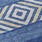 Homeroots 5' X 8' Navy Blue Ivory And Beige Southwestern Washable Indoor Outdoor Area Rug 613928 - alternate 6