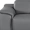 Homeroots 80in Battleship Gray and Silver Leather Power Reclining Loveseat 643819 - alternate 6