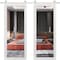 Sartodoors Sturdy Double Barn Door with Mirror, Lucia 1299 White Silk, 13FT Silver Rail Hangers Heavy Set, S LUCIA1299DB-S-WS-5684 - alternate 1