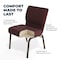 Flash Furniture Plum Fabric Church Chair, PK4 4-FD-CH0221-4-GV-005-GG - alternate 5