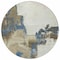 Homeroots 8' Beige And Brown Round Abstract Washable Indoor Outdoor Area Rug 609156 - alternate 7