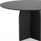 Homeroots 52" Black Solid Wood Pedestal Base Round Top Dining Table 712170 - alternate 4