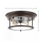 Jonathan Y Lauren 13.25" 2-Light Metal/Glass LED Flush Mount, Oil Rubbed Bronze/Brass Gold JYL7446E - alternate 8