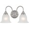 Boston Harbor Boston Harbor LYB130928-2VL-BN Wall Sconce, CFL Lamp, Brushed Nickel LYB130928-2VL-BN - alternate 1
