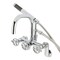 Kingston Brass Wall Mount Clawfoot Tub Faucet, Polished Chrome AE8451CG - alternate 1