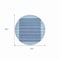Homeroots 8' Sky Blue And Denim Blue Round Striped Washable Indoor Outdoor Area Rug 610506 - alternate 6