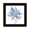 Homeroots Floral Calligraphy Sketches Black Framed Print Wall Art 530112 - alternate 1